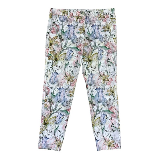 H&M Women’s Summer Floral Skinny Pants. Size 12 - Picture 1 of 11